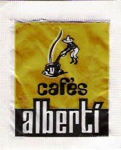 Sobres de edulcorantes de la marca de café ALBERTI. Sobres de edulcorantes de la marca de café ALBERTI.
