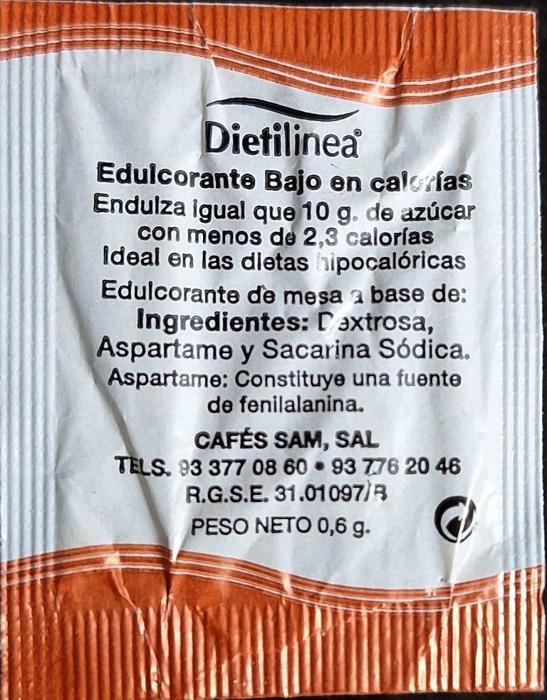 Sobres de edulcorantes de España de la marca de café MAMA SAME. Sobres de edulcorantes de España de la marca de café MAMA SAME.