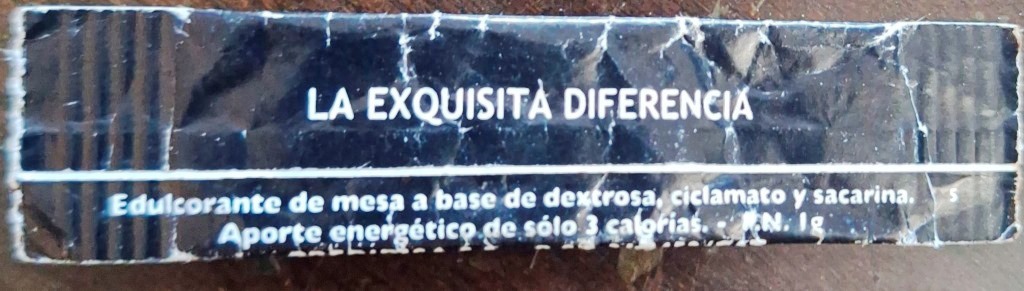 Sobres de edulcorantes de la marca de café 3JP. Sobres de edulcorantes de la marca de café 3JP.