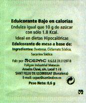 Sobres de edulcorantes de la marca de café ALBERTI. Sobres de edulcorantes de la marca de café ALBERTI.