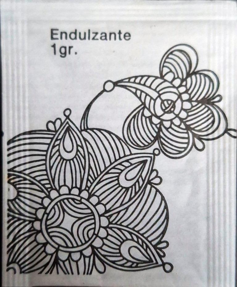 Sobres de edulcorantes de la marca de café GARRIGA. Sobres de edulcorantes de la marca de café GARRIGA.