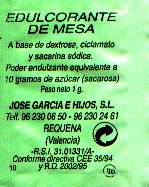 Sobres de edulcorantes de España de la marca de café REKE. Sobres de edulcorantes de España de la marca de café REKE.
