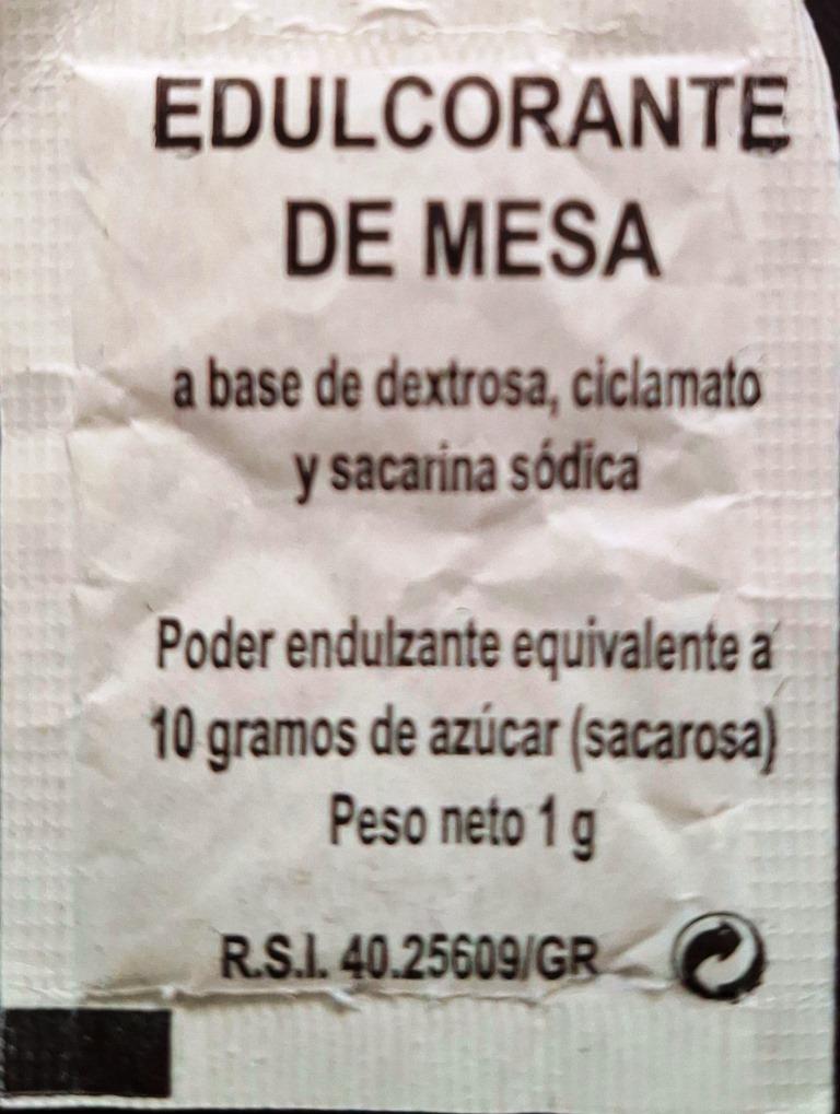 Sobres de edulcorantes de la marca de café GRANELL. Sobres de edulcorantes de la marca de café GRANELL.