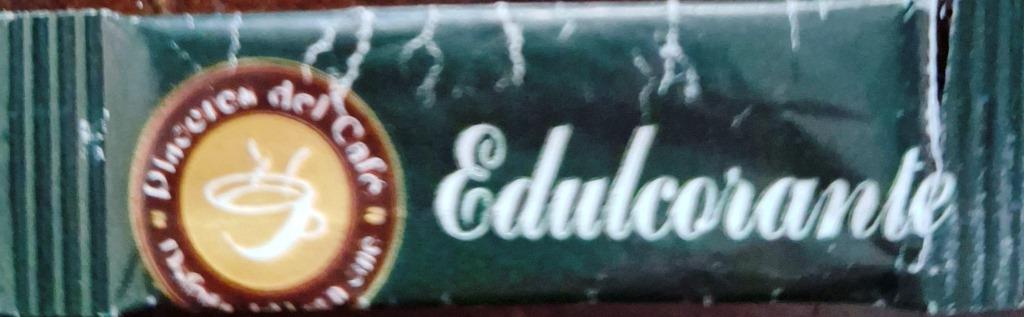 Sobres de edulcorantes de la marca de café PLACERES DEL CAFÉ. Sobres de edulcorantes de la marca de café PLACERES DEL CAFÉ.