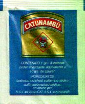 Sobres de edulcorantes de la marca de café CATUNANBÚ. Sobres de edulcorantes de la marca de café CATUNANBÚ.