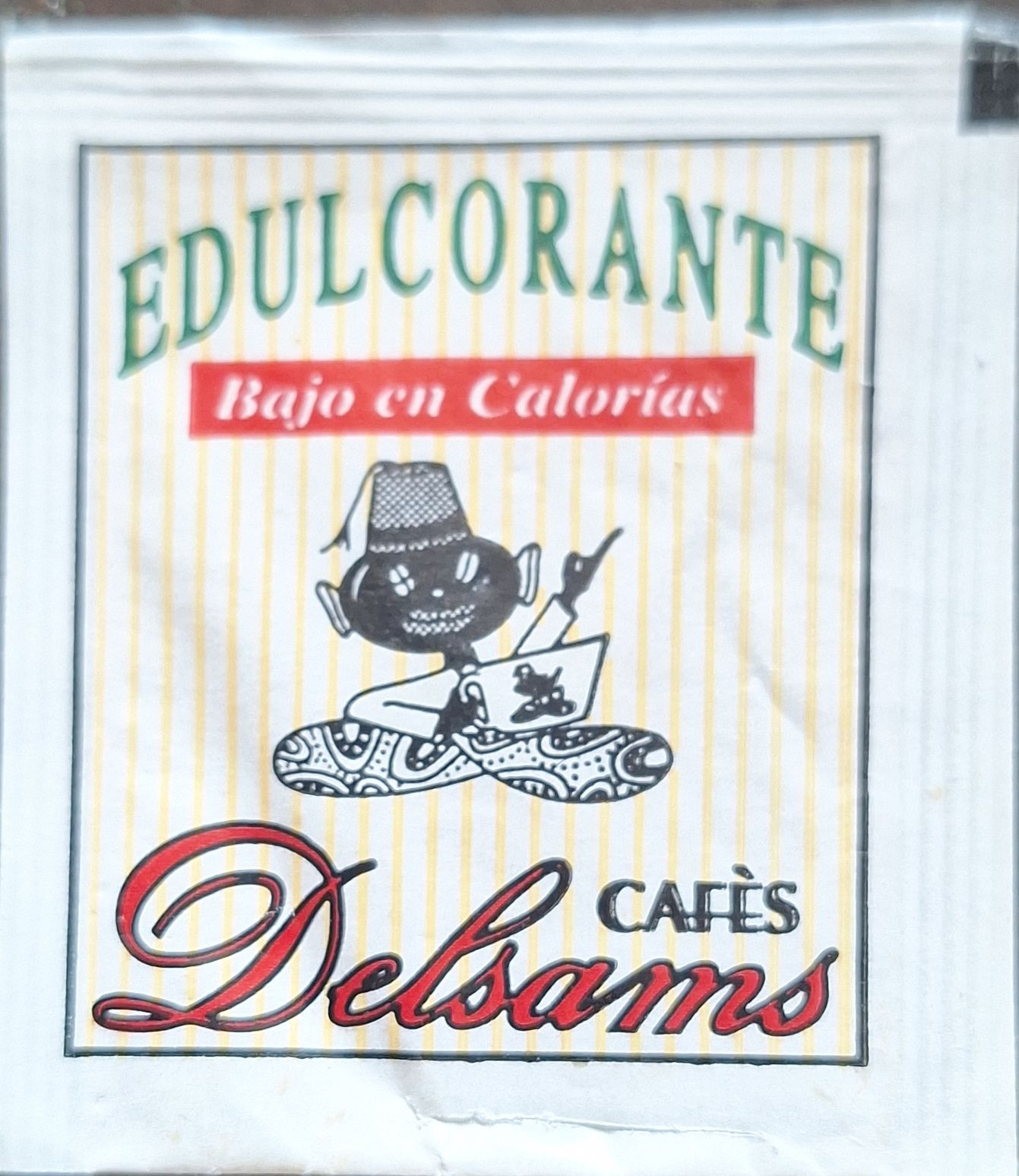 Sobres de edulcorantes de la marca de café DELSAMS. Sobres de edulcorantes de la marca de café DELSAMS.