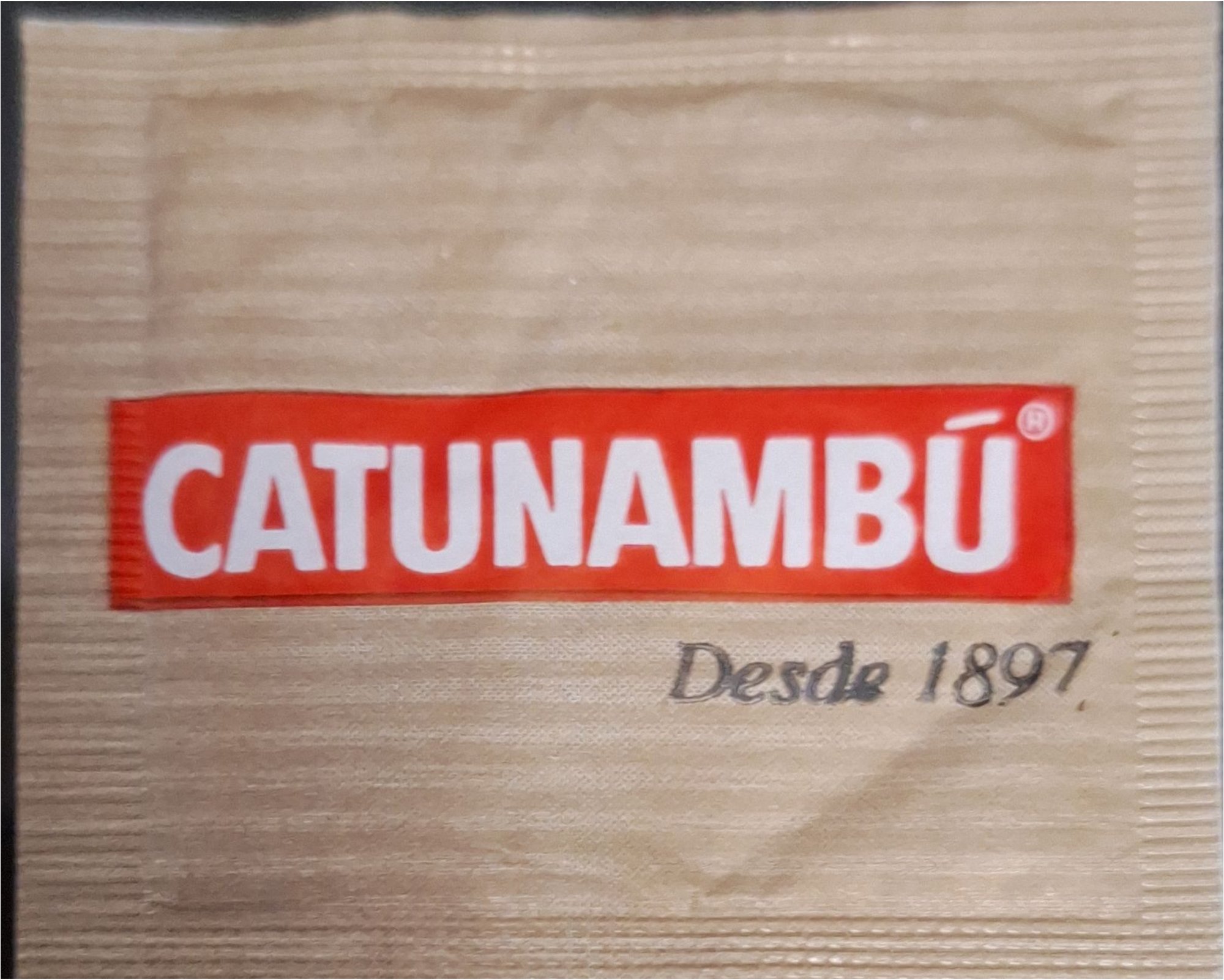 Sobres de edulcorantes de la marca de café CATUNANBÚ. Sobres de edulcorantes de la marca de café CATUNANBÚ.
