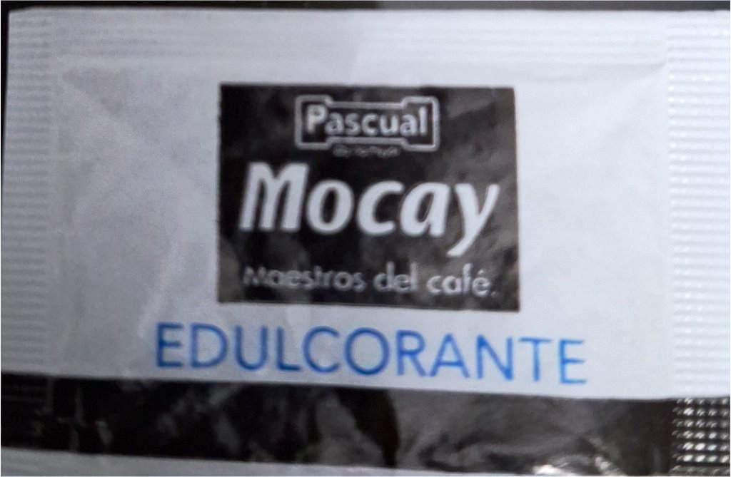 Sobres de edulcorantes de España de la marca de café MOCAY. Sobres de edulcorantes de España de la marca de café MOCAY.