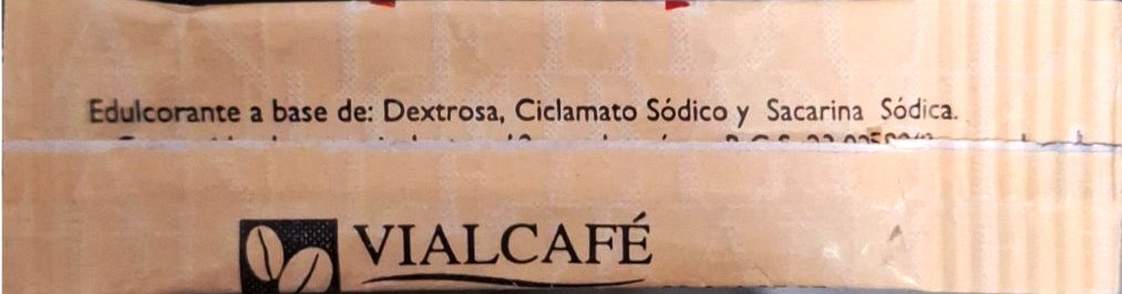 Sobres de edulcorantes de España de la marca de café SAIMAZA. Sobres de edulcorantes de España de la marca de café SAIMAZA.