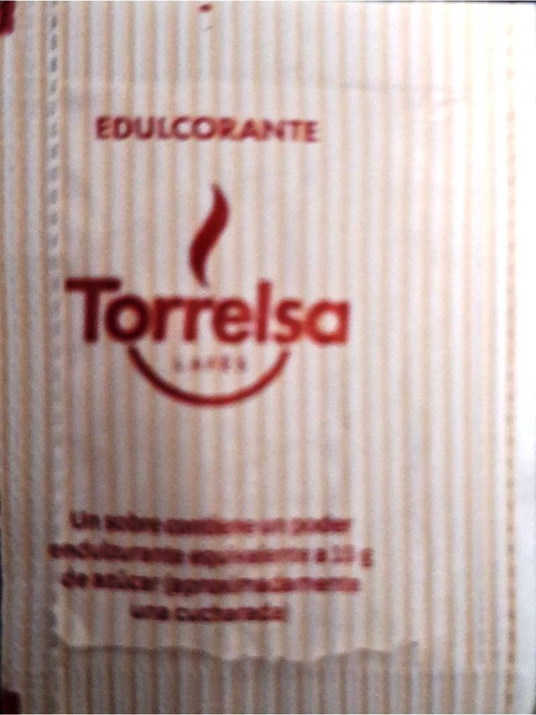Sobres de edulcorantes de España de la marca de café TORRELSA. Sobres de edulcorantes de España de la marca de café TORRELSA.