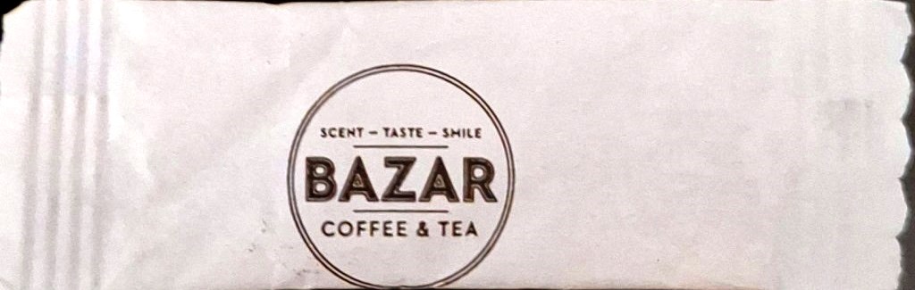 Sobres de edulcorantes de la marca de café BAZAR. Sobres de edulcorantes de la marca de café BAZAR.