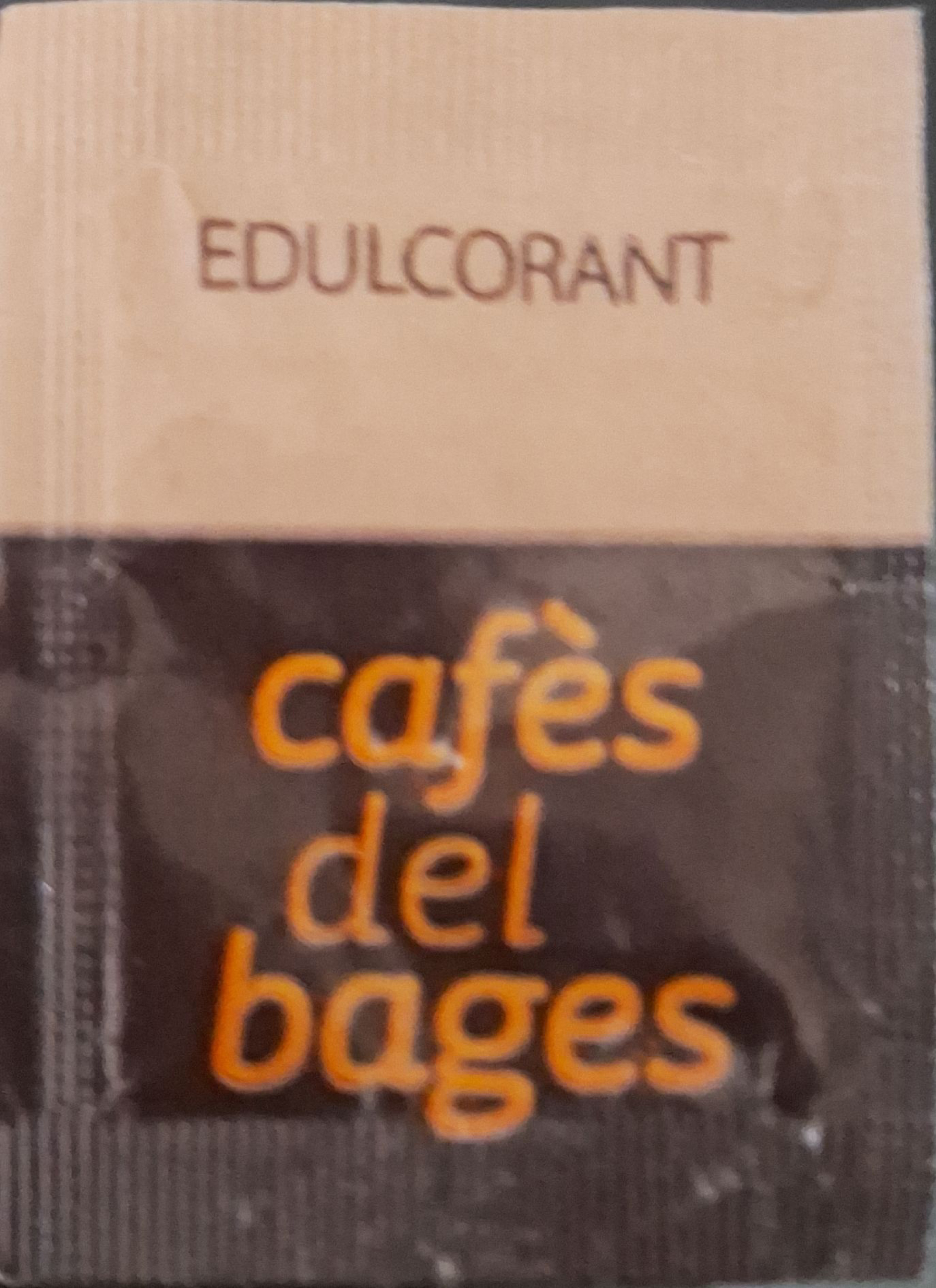 Sobres de edulcorantes de la marca de café DEL BAGES. Sobres de edulcorantes de la marca de café DEL BAGES.