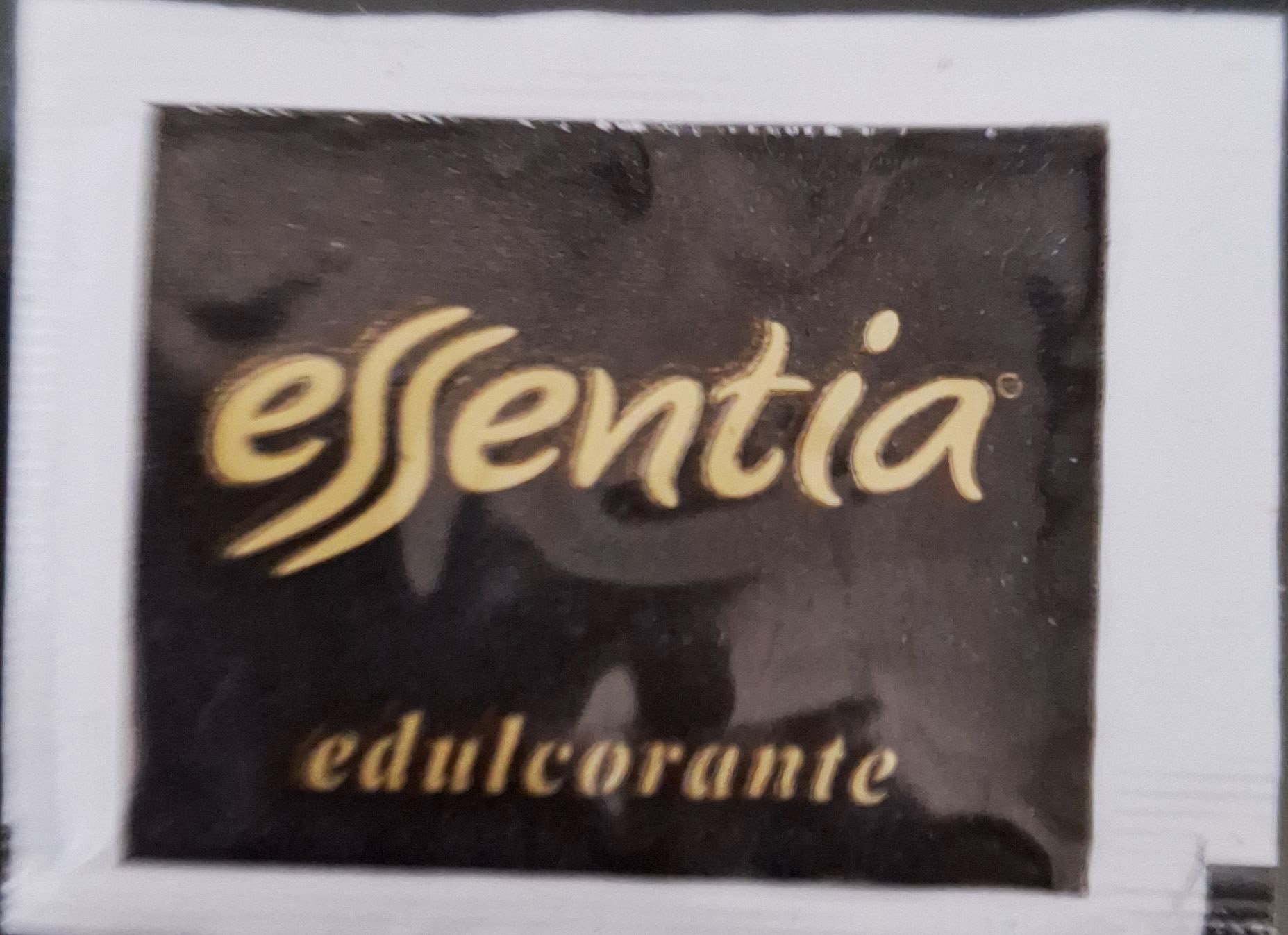 Sobres de edulcorantes de la marca de café ESSENTIA. Sobres de edulcorantes de la marca de café ESSENTIA.