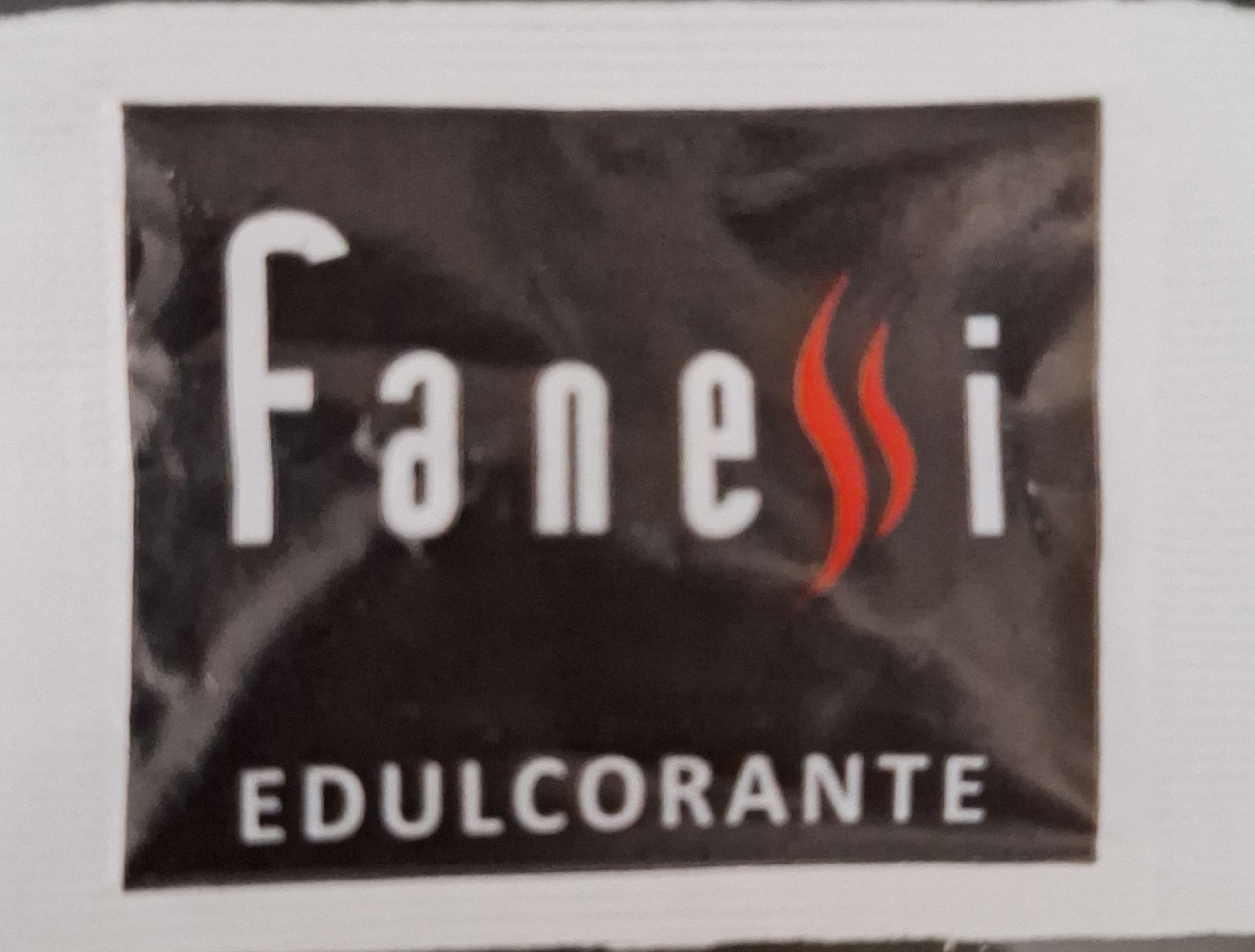 Sobres de edulcorantes de la marca de café FANESSI. Sobres de edulcorantes de la marca de café FANESSI.