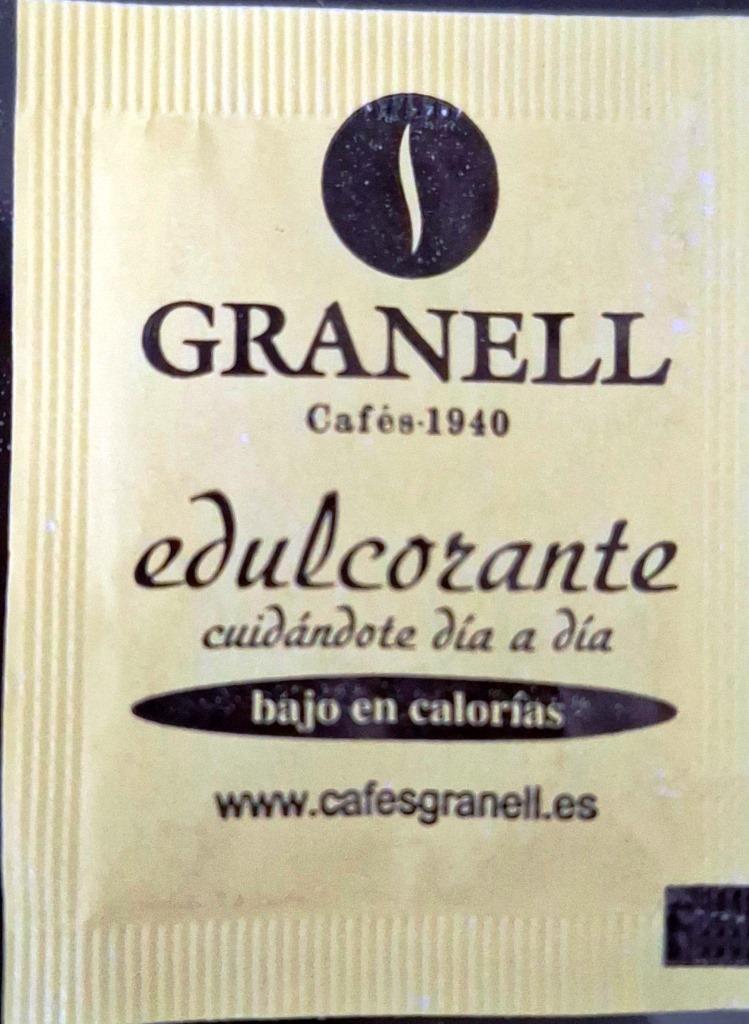 Sobres de edulcorantes de la marca de café GRANELL. Sobres de edulcorantes de la marca de café GRANELL.