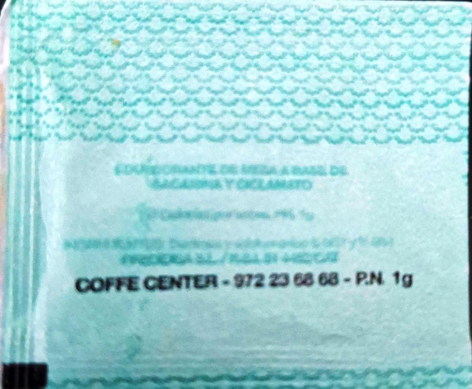 Sobres de edulcorantes de la marca de café ITALCAFFÉ. Sobres de edulcorantes de la marca de café ITALCAFFÉ.