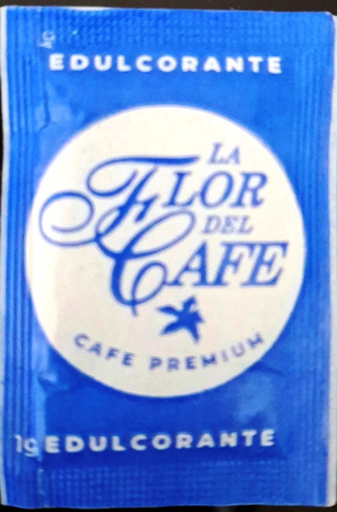 Sobres de edulcorantes de España de la marca de café LA FLOR DEL CAFÉ. Sobres de edulcorantes de España de la marca de café LA FLOR DEL CAFÉ.