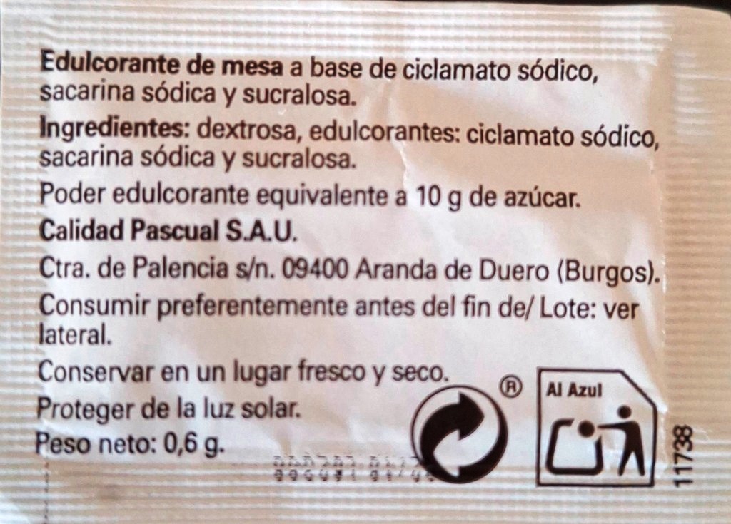 Sobres de edulcorantes de España de la marca de café MOCAY. Sobres de edulcorantes de España de la marca de café MOCAY.