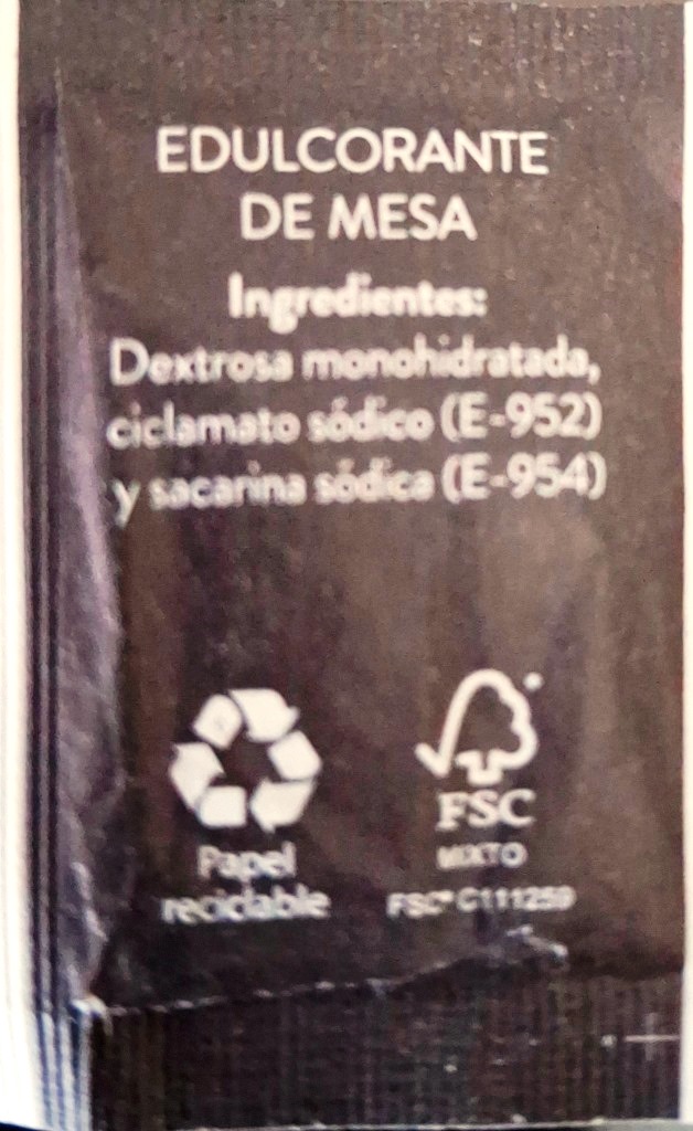 Sobres de edulcorantes de España de la marca de café NESTLÉ. Sobres de edulcorantes de España de la marca de café NESTLÉ.