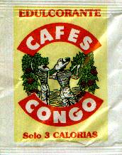 Sobres de edulcorantes de la marca de café CONGO. Sobres de edulcorantes de la marca de café CONGO.