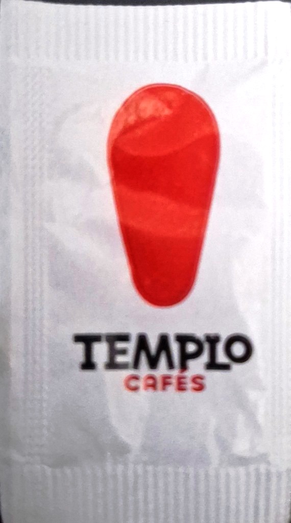 Sobres de edulcorantes de España de la marca de café TEMPLO. Sobres de edulcorantes de España de la marca de café TEMPLO.