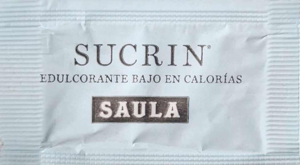 Sobres de edulcorantes de España de la marca de café SAULA. Sobres de edulcorantes de España de la marca de café SAULA.