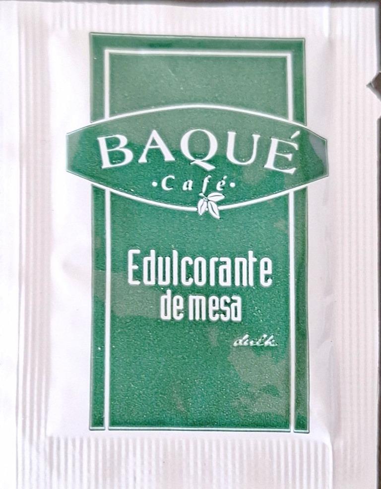Sobres de edulcorantes de la marca de café BAQUE. Sobres de edulcorantes de la marca de café BAQUE.
