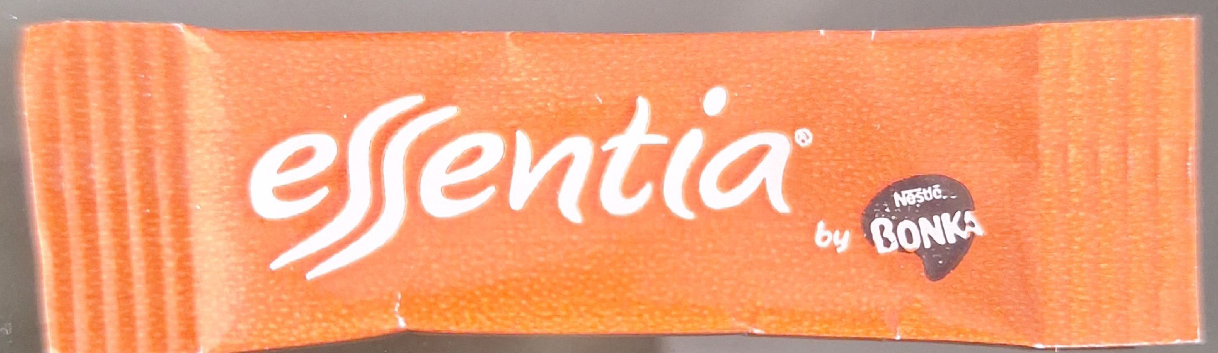 Sobres de edulcorantes de la marca de café ESSENTIA. Sobres de edulcorantes de la marca de café ESSENTIA.
