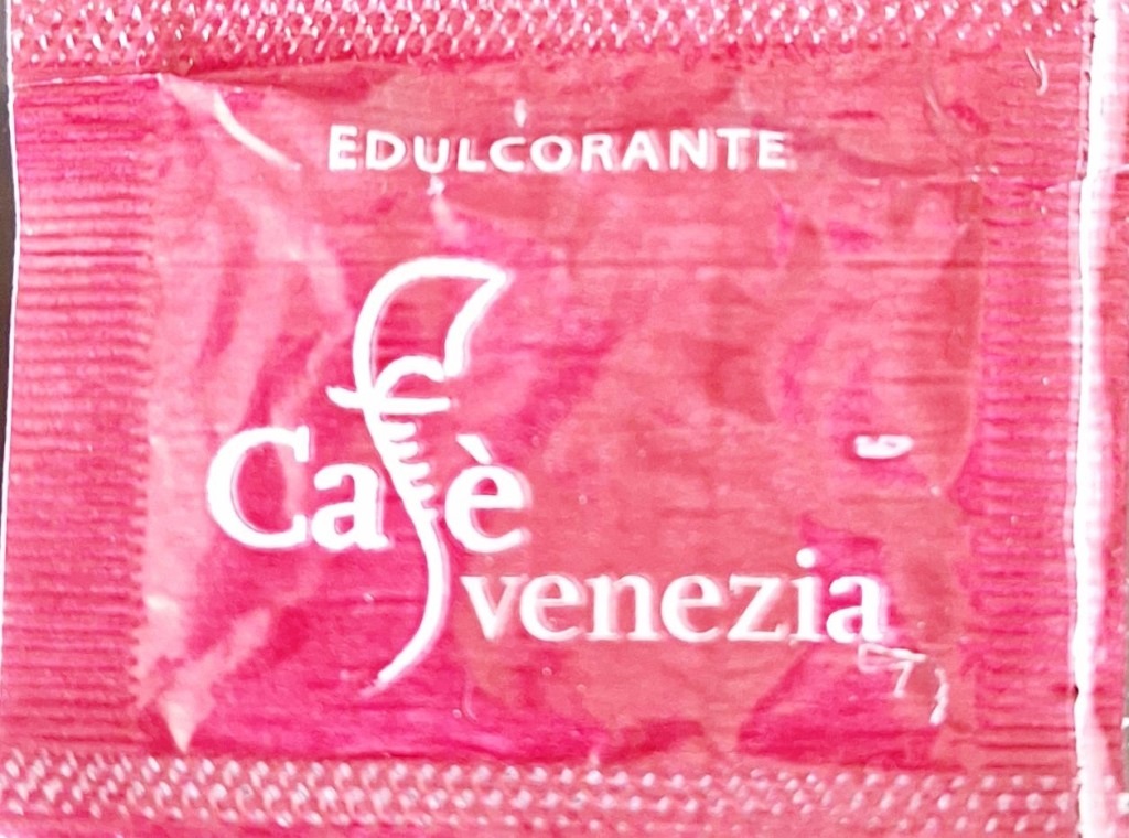 Sobres de edulcorantes de la marca de café VENEZIA Sobres de edulcorantes de la marca de café VENEZIA