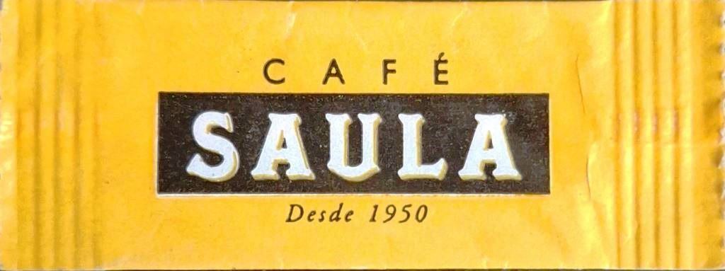 Sobres de edulcorantes de España de la marca de café SAULA. Sobres de edulcorantes de España de la marca de café SAULA.