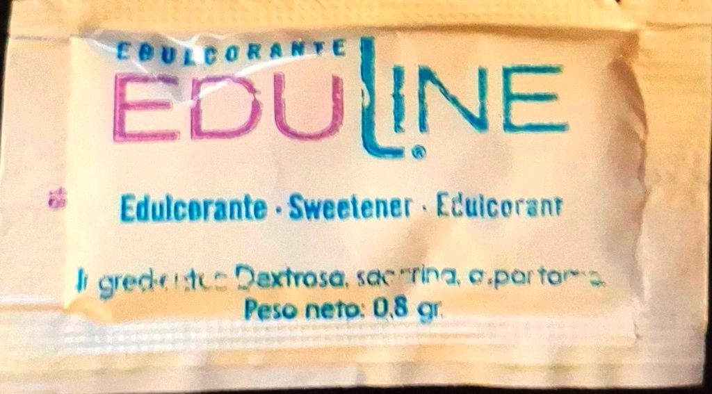 Sobres de edulcorantes de la marca de café CAFENTO. Sobres de edulcorantes de la marca de café CAFENTO.