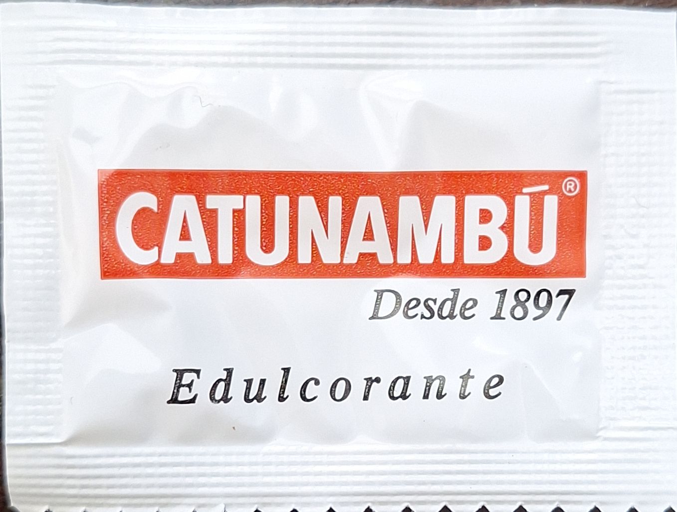 Sobres de edulcorantes de la marca de café CATUNANBÚ. Sobres de edulcorantes de la marca de café CATUNANBÚ.