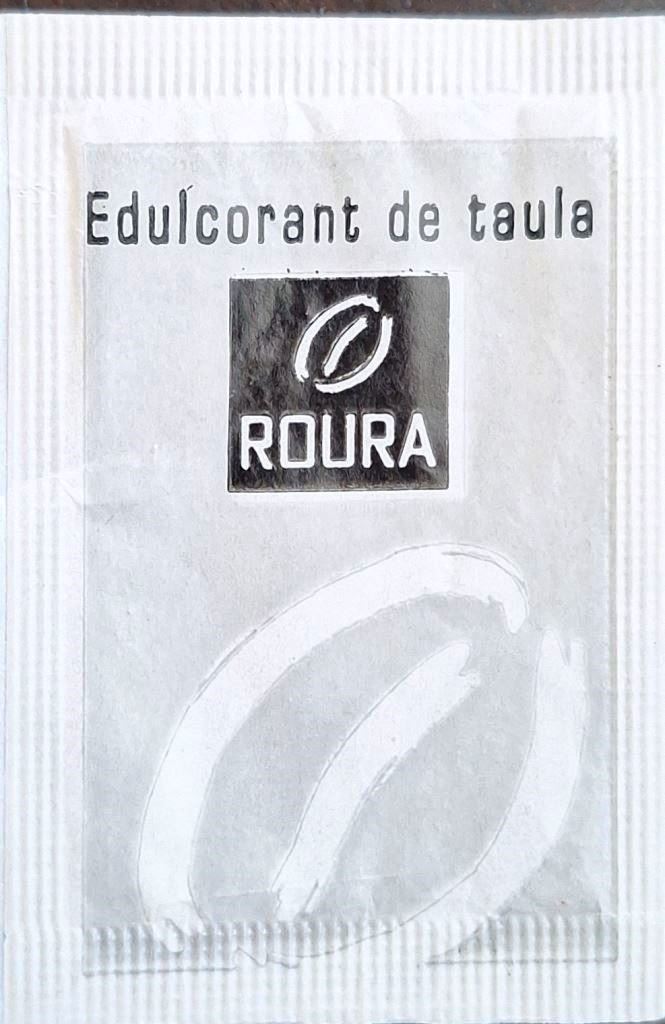 Sobres de edulcorantes de España de la marca de café ROURA. Sobres de edulcorantes de España de la marca de café ROURA.