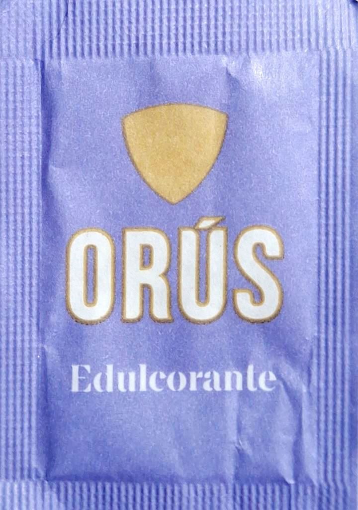 Sobres de edulcorantes de España de la marca de café ORUS. Sobres de edulcorantes de España de la marca de café ORUS.