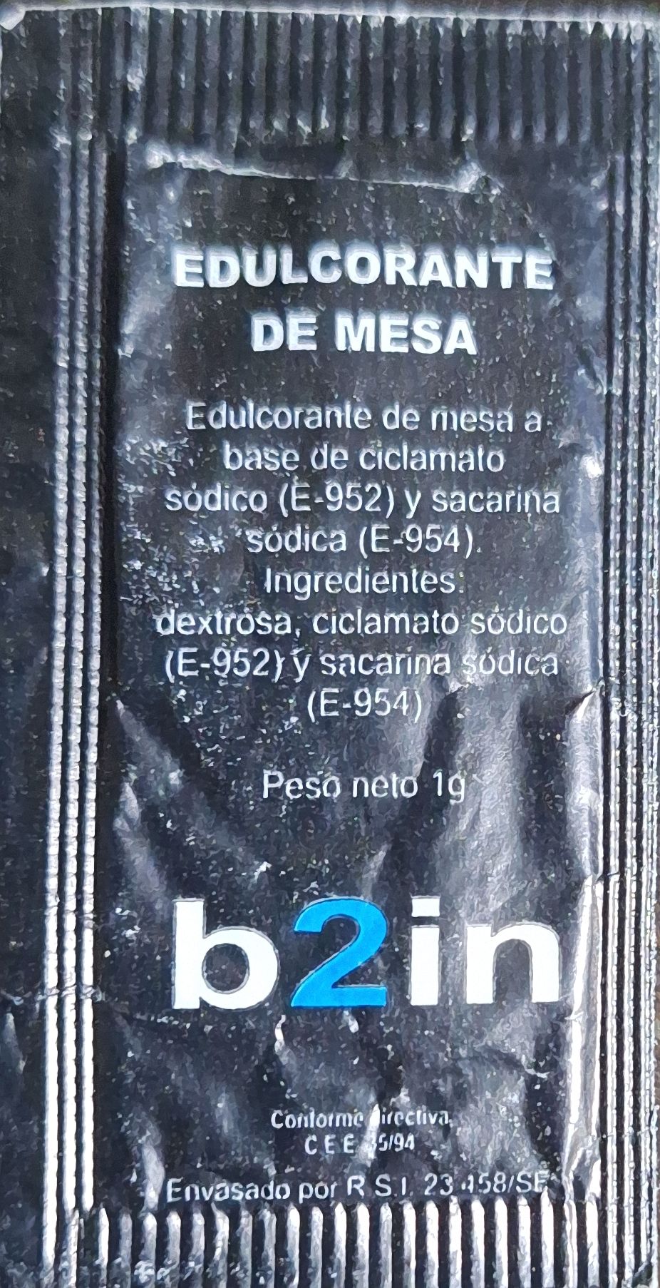 Sobres de edulcorantes de la marca de café CATUNANBÚ. Sobres de edulcorantes de la marca de café CATUNANBÚ.