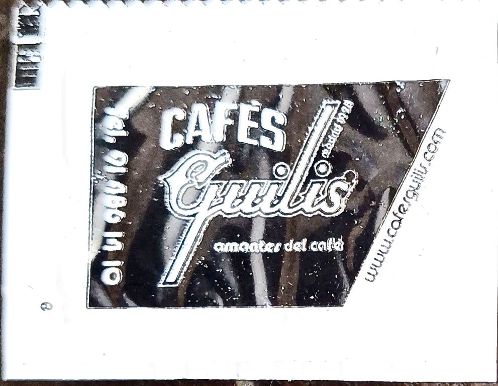 Sobres de edulcorantes de la marca de café GUILIS. Sobres de edulcorantes de la marca de café GUILIS.