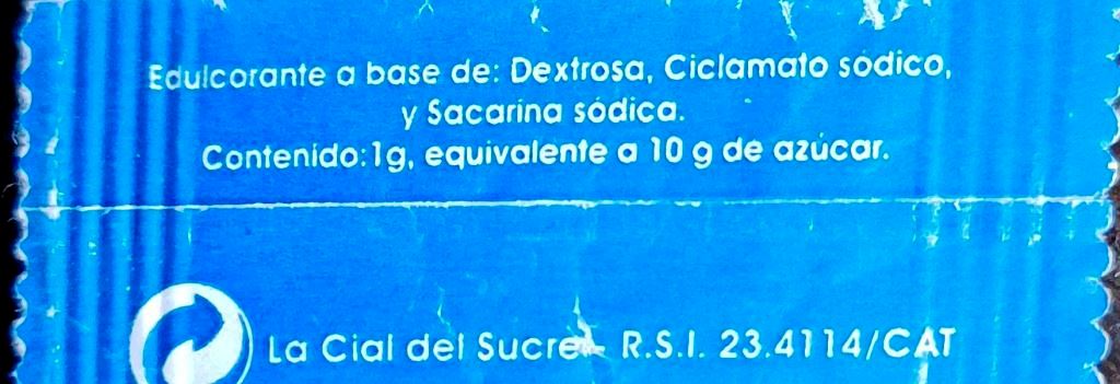 Sobres de edulcorantes de España de la marca de café LA GARZA. Sobres de edulcorantes de España de la marca de café LA GARZA.