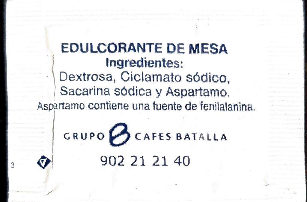 Sobres de edulcorantes de España de la marca de café LA GARZA. Sobres de edulcorantes de España de la marca de café LA GARZA.