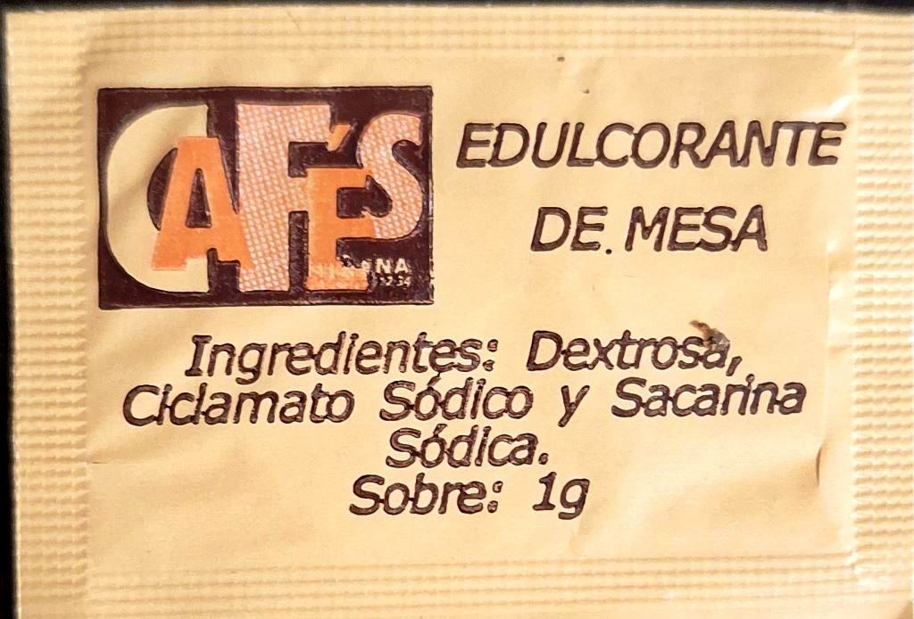 Sobres de edulcorantes de España de la marca de café MIÑANA. Sobres de edulcorantes de España de la marca de café MIÑANA.