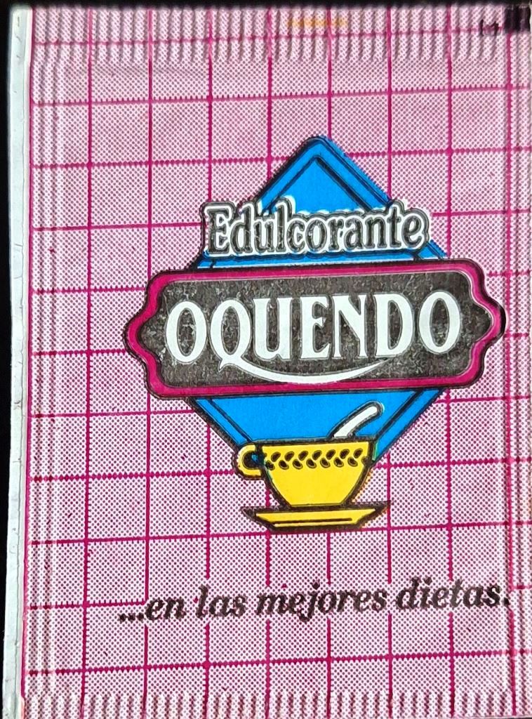 Sobres de edulcorantes de España de la marca de café OQUENDO. Sobres de edulcorantes de España de la marca de café OQUENDO.