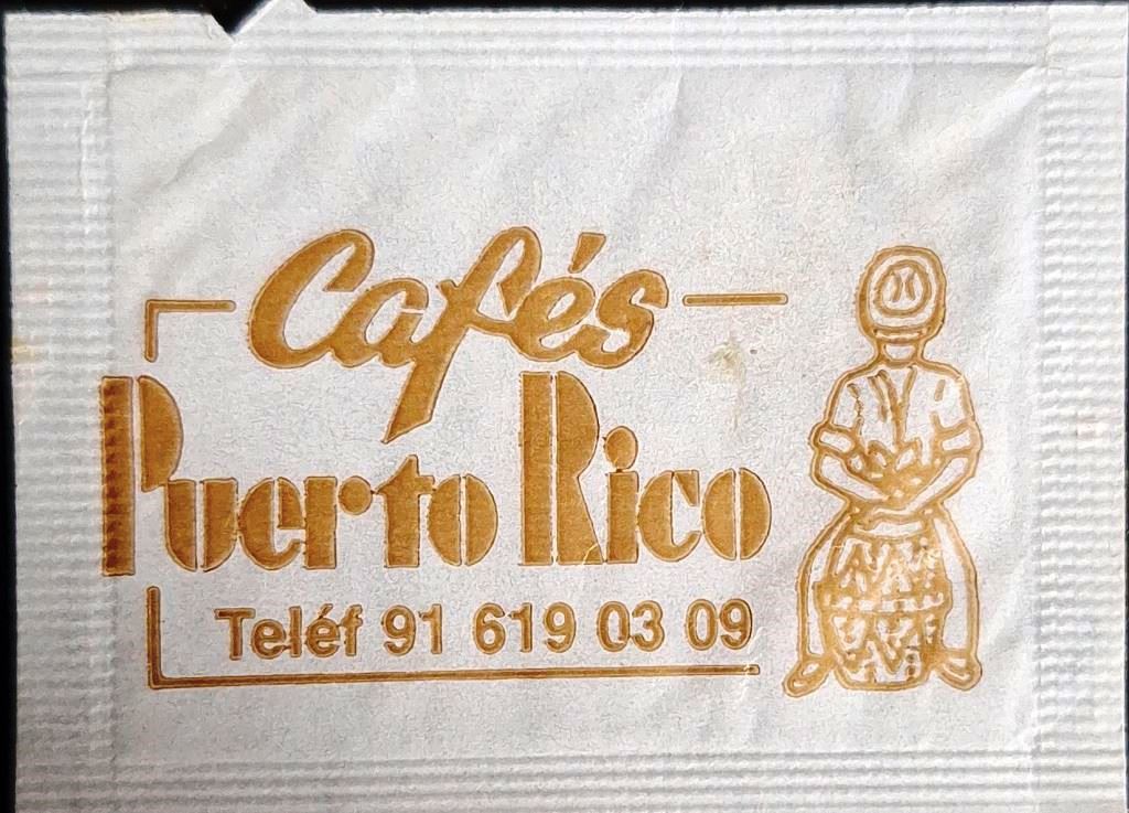Sobres de edulcorantes de la marca de café PUERTO RICO. Sobres de edulcorantes de la marca de café PUERTO RICO.
