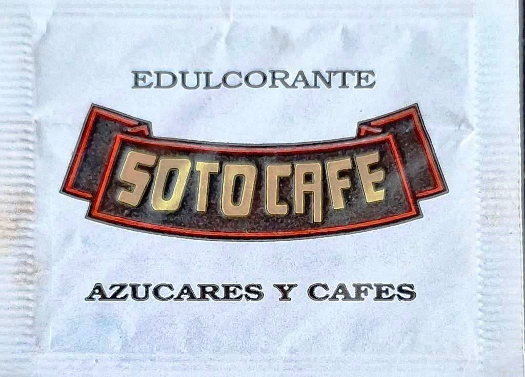 Sobres de edulcorantes de España de la marca de café SOTOCAFÉ. Sobres de edulcorantes de España de la marca de café SOTOCAFÉ.