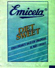 Sobres de edulcorantes de la marca de café EMICELA. Sobres de edulcorantes de la marca de café EMICELA.