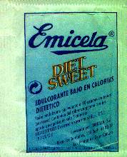 Sobres de edulcorantes de la marca de café EMICELA. Sobres de edulcorantes de la marca de café EMICELA.