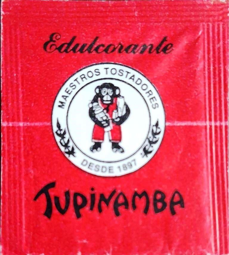 Sobres de edulcorantes de España de la marca de café TUPINAMBA. Sobres de edulcorantes de España de la marca de café TUPINAMBA.