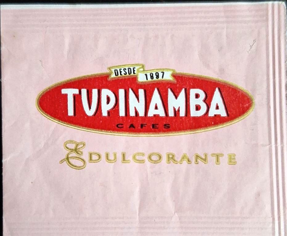 Sobres de edulcorantes de España de la marca de café TUPINAMBA. Sobres de edulcorantes de España de la marca de café TUPINAMBA.