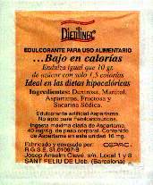 Sobres de edulcorantes de España de la marca de café MAMA SAME. Sobres de edulcorantes de España de la marca de café MAMA SAME.