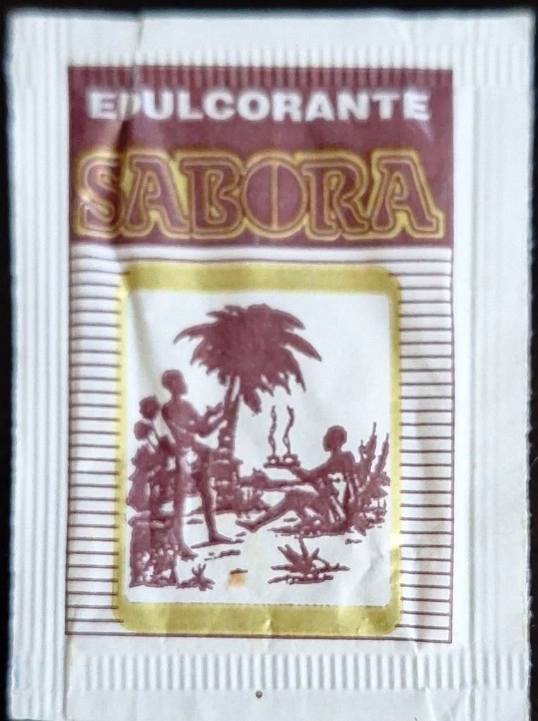 Sobres de edulcorantes de España de la marca de café SABORA. Sobres de edulcorantes de España de la marca de café SABORA.