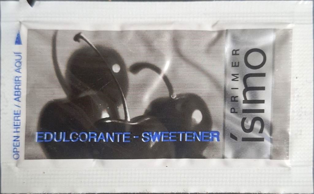 Sobres de edulcorantes de España de la marca de café ROVI. Sobres de edulcorantes de España de la marca de café ROVI.