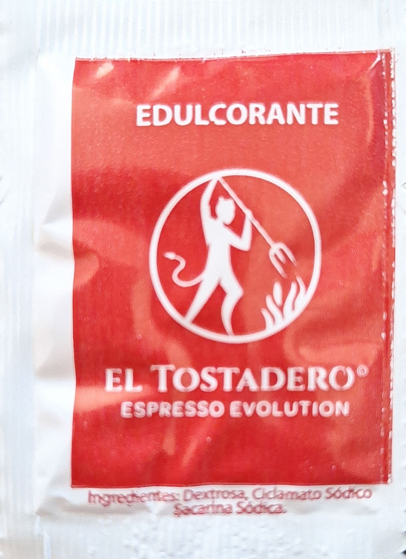 Sobres de edulcorantes de la marca de café EL TOSTADERO. Sobres de edulcorantes de la marca de café EL TOSTADERO.